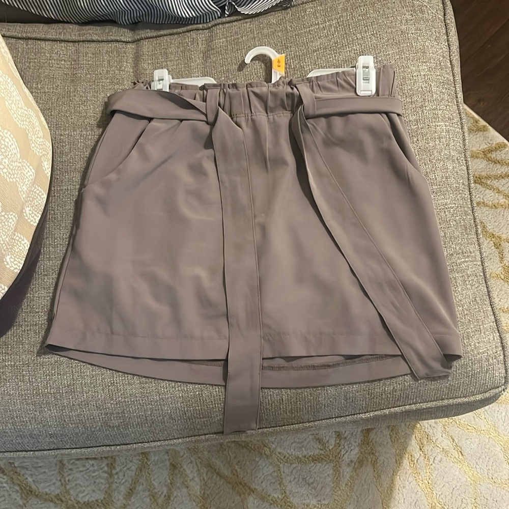 Beige athletic skort